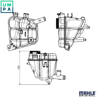 EXPANSION TANK COOLANT CRT 231 000S FOR MERCEDES-BENZ OM 651.960 2.1L 4cyl GLE - Image 1 of 4