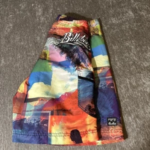 Billabong Mens 30 Board Shorts Multicolor Palm Skull Wave Surf Swim Trunks Logo - Bild 1 von 16