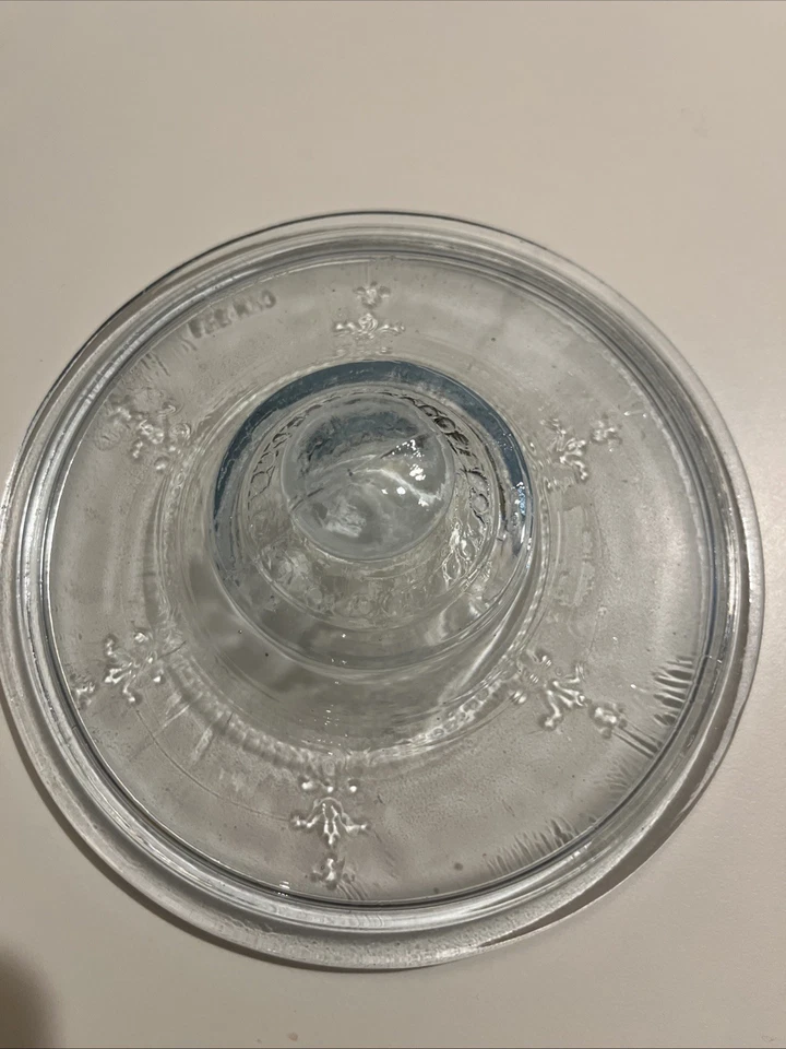 Vintage Fire King Oven Glass Lid Only 6.5 Inches On Lip of Lid 7 Inches Wide - Image 1 of 4
