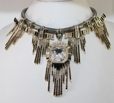 Collar Swarovski Art Deco Cristal y Estrás Distintivo con Caja Foto 1 de 4