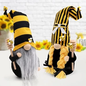 Bumble Bee Chef Gnome Scandinavian Tomte Nisse Swedish Honey Bee Elf Home Decor - Picture 1 of 10