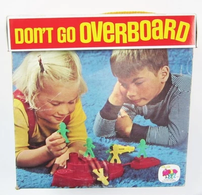 Juego de mesa Don't Go Overboard 1971 niños habilidad en caja Schaper Sailors completo Foto 1 de 4
