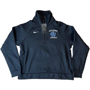 Giacca mezza zip Nike Therma All Time finto allenamento donna piccola nera nuova con etichetta - Foto 1 di 12