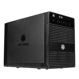 HD enclosure 2,5/3,5 x4 ICY Box SATA USB3 - Bild 1 von 3