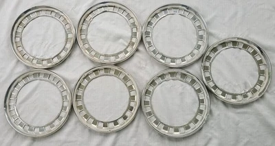 Комплект из 7 оригинальных отделочных колец 13 дюймов для Chevrolet Chevette 1975–1980 годов выпуска - Изображение 1 из 4