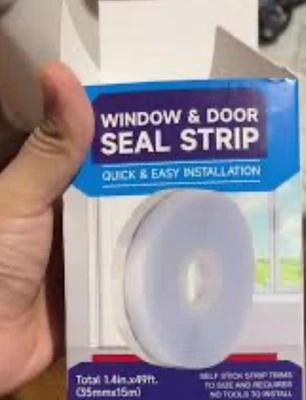 Fita adesiva de isolamento para janela de porta alienígena 49 pés - Imagem 1 de 3