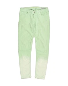 GUESS Womens Beverly Skinny Jeans W27 L29 Green Tie Dye I211 - Picture 1 of 4