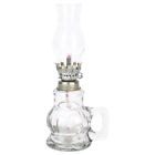 Vintage Glass Kerosene Lamp Antique Oil Lantern Rustic Home Decor-FS