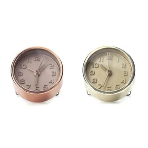 Kikkerland Assorted Mini Metallic Alarm Clock Gold Copper Stand Home Decor Gift - Picture 1 of 3