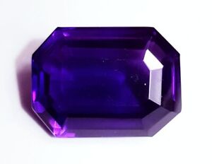 Natural Violet Amethyst Loose Gemstone Radiant Cut 83.35 Ct Certified ~Free Gift
