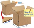 SCATOLA DI CARTONE → 60x40x40 cm Scatoloni per Imballaggio Spedizioni Trasloco 