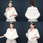  Plush Shoulder Cape Tippet Womens Sweater Scarfs for White Dress Bride Wedding