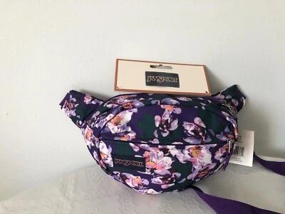 Riñonera Jansport Fifth Avenue Púrpura Pétalos Cintura Bolso Nuevo con Etiquetas Foto 1 de 3