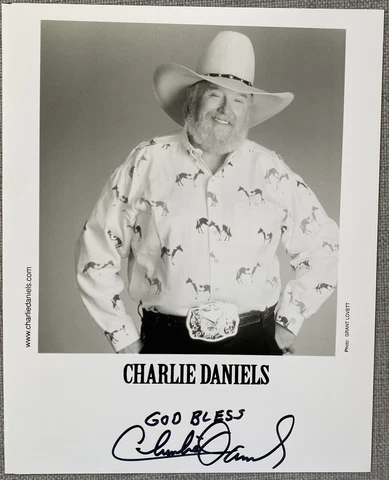 Charlie Daniels Signed In Person 8x10 Promo Photo - Authentic Cover