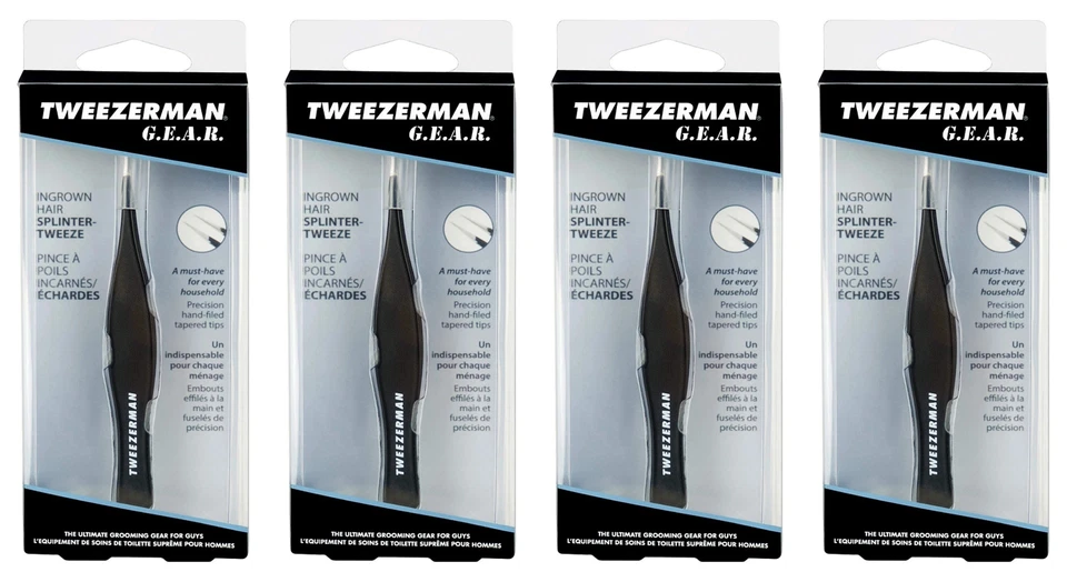 Tweezerman G.E.A.R. Ingrown Hair SplinterTweezer 4pcs  - Image 1 of 4