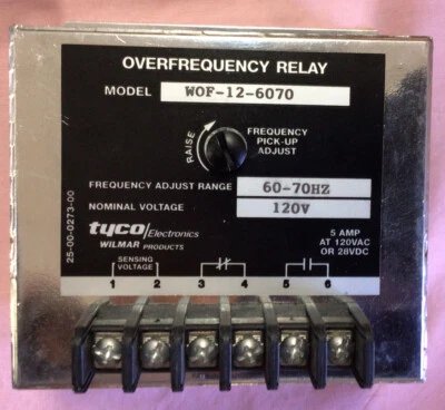 Tyco Over Frequency Relay   WOF-12-6070 - Image 1 of 4