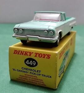 CHEVROLET EL CAMINO Pick-Up  -  Vintage  Dinky toys 449  Made in England 1961
