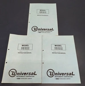 Universal Instruments HSP 4795/4796 Barcode Validation Systems Handbuch 47141901 - Bild 1 von 2