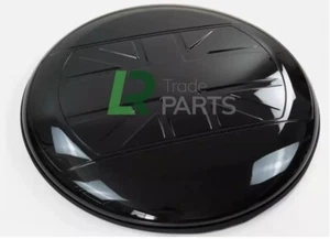 LANDROVER DEFENDER L663 SPARE WHEEL COVER REAR MOUNTED BLACK UNION JACK DESIGN - Picture 1 of 7