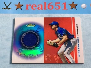 2003 Topps Finest Refractor MIKE SWEENEY Jersey-Relic | Game Used Swatch Royals - Picture 1 of 4