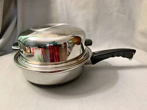 Lustre Craft 9" Pfanne Pfanne Topf Kuppel Deckel 5-lagig Edelstahl T 304 doppelt kochen - Bild 1 von 12