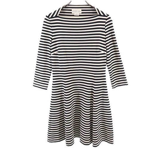 Kate Spade modello bordo manica 7 minuti pezzo unico S bianco x nero donna