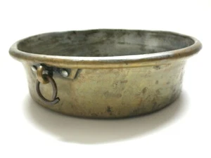Ancient Metal Primitive Cooking Vessel Brass Fire Pot 1800s [Heavy Metal] - Picture 1 of 8
