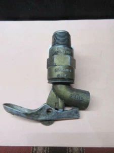 Vntg. SETTE Zinc Die Cast Drum Faucet - 3/4" Self-Closing Barrel Faucet - USA - Picture 1 of 3