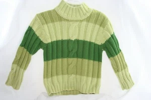 Suéter Ombre verde a rayas The Children's Place con guantes 36 meses/3T - Imagen 1 de 4