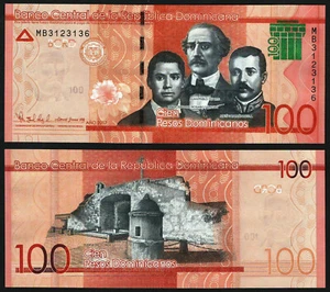 Billete de Banco REPÚBLICA DOMINICANA 2017 UNC 100 pesos dominicanos P-190 - Imagen 1 de 1