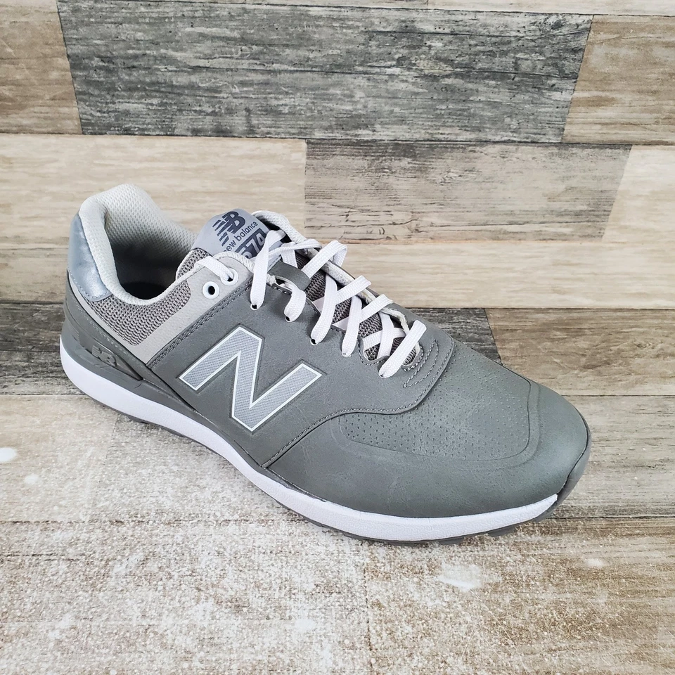 Zapatos de golf New Balance 574 para hombre talla 9 deportivos grises sin clavos con cordones Foto 1 de 4