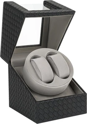 WUGE Enrollador de Reloj con Motor Japonés - Rotación Ajustable Silenciosa, Negro  Foto 1 de 4