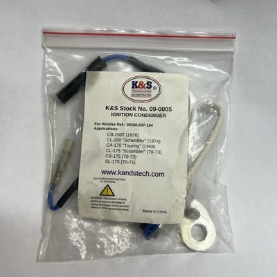 K&S IGNITION CONDENSER  09-0005 HONDA Foto 1 de 2
