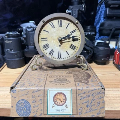 Time works Berkeley California Made In USA Round Table Clock BRAND NEW ⭐️ - Image 1 of 4