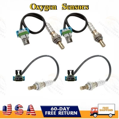 4PCS Up&Down Oxygen O2 Sensors For GMC Savana 2500 3500 4.8L/6.0L V8 2008-2015 Foto 1 de 4