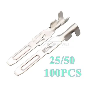 Automotive 3mm Electrical Wiring Crimp Male Plug Pin Terminals Contact New - Picture 1 of 2