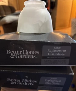 Better Homes & Gardens Replacement Glass Shade W5.38in, D 5.38in, H 4.44in (2) - Picture 1 of 2