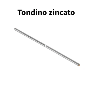 TONDINO IN FERRO ZINCATO A CALDO SENZA SCHIACCIATURE SEZIONE 9/10 MM LISCIO - Foto 1 di 6