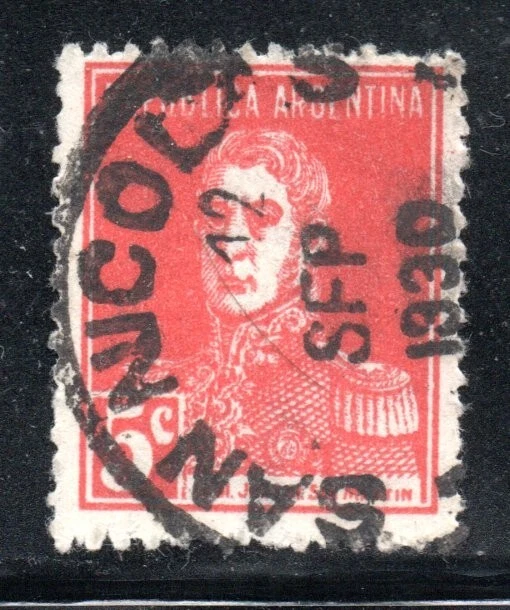 ARGENTINA, 5 CTS. , MATASELLOS DE SAN NICOLAS, 1930   (JUN033 ) - Image 1 of 1