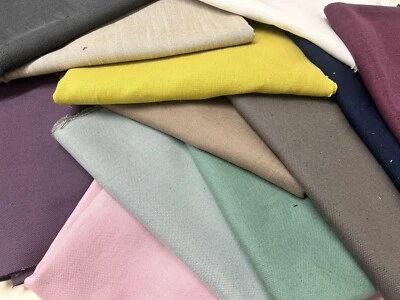 LINEN REMNANTS  fabric craft materials various colours and textures 1kg/500gm - Image 1 of 4