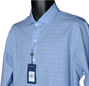Polo Ralph Lauren RL Twill Herren Hemd Größe Large Twill blau/creme kariert $ 145 - Bild 1 von 6