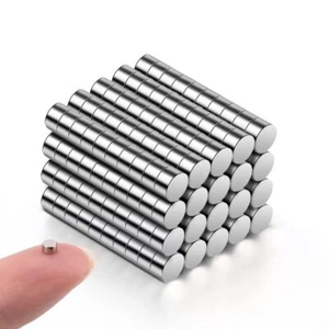200Pcs Small Magnets 3x2 mm Mini Tiny Round Magnets Micro Magnets for Crafts ... - Picture 1 of 7