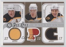 2008 O-Pee-Chee Triple Materials Glen Murray Chuck Kobasew Milan Lucic #3M-MKL