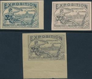 Stamp Label France Lot Exposition Poster Cinderella Selection MNH 2 - Picture 1 of 1