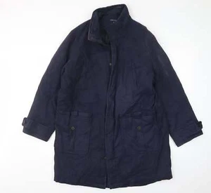 Hope+ Glory Womens Blue Overcoat Coat Size S - Picture 1 of 12
