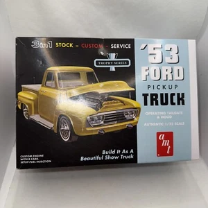 amt 53 Ford Pickup Truck Model Kit - 3 In 1 Kit - 1:25 Scale NEW/Open Box - Picture 1 of 6