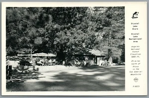 RPPC Postkarte San Gabriel Mountains CA Crystal Lake Erholungsgebiet Laden - Bild 1 von 4