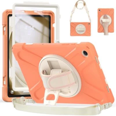 Funda Giratoria Samsung Galaxy Tab A9 A9+ A8 A7 Lite Soporte Antigolpes Correa Cubierta Foto 1 de 4