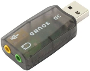 USB 2.0 to 3.5mm mic headphone Jack Stereo Headset 3D Sound Card Audio Adapter - Picture 1 of 2