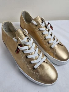 Zapatillas deportivas Paul Green para mujer Carly zapatos dorados zapatillas cuero suave talla UK 5,5. - Imagen 1 de 24